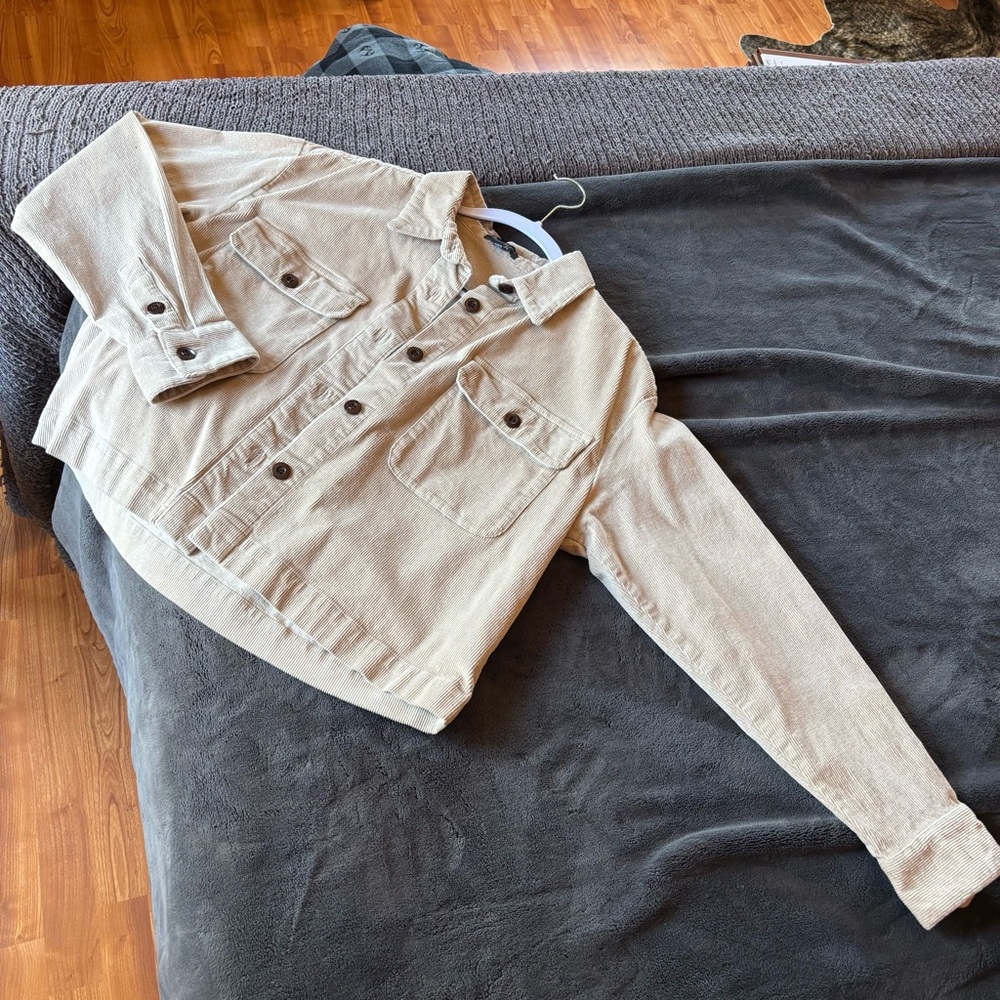 Women’s Velvet Heart Los Angeles Size M Corduroy Button Up Jacket - Picture 3 of 7